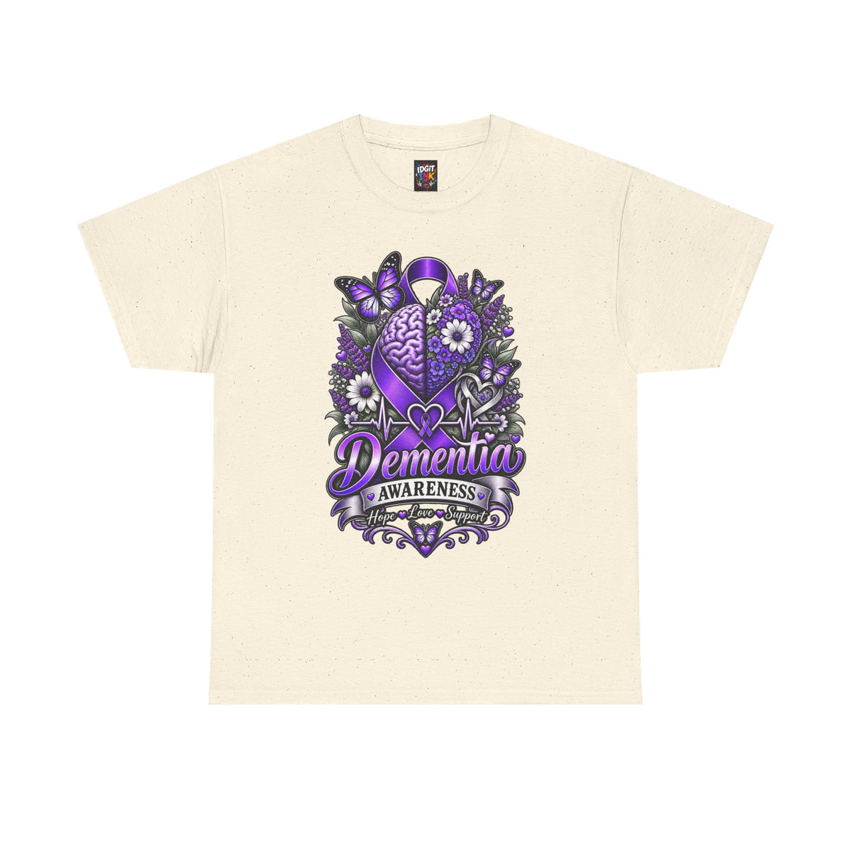 Dementia Awareness Purple Butterfly Support Tee
