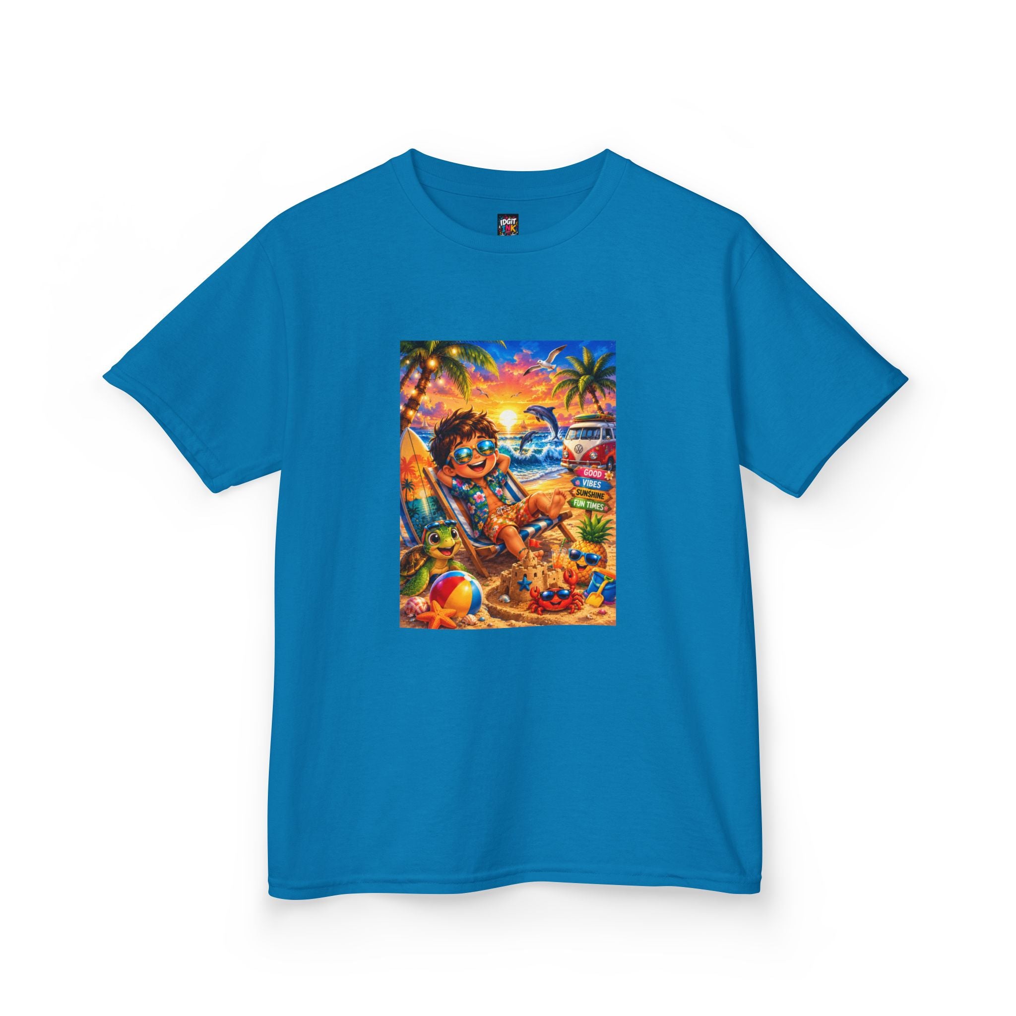 Kids Beach Sunset T-Shirt