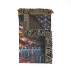 Fallen Soldier Battlefield Cross Memorial — Woven Throw Blanket product image 8 | Idgit Ink