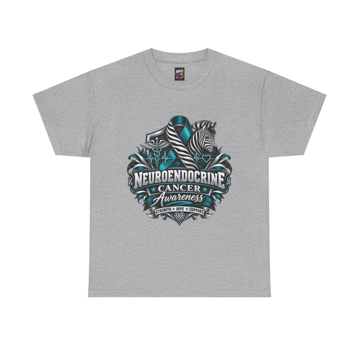 Neuroendocrine Cancer Awareness  Teal Ribbon Support Tee