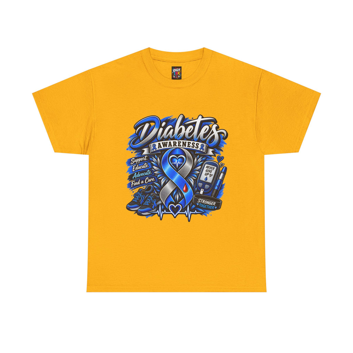 Diabetes Awareness  Blue Ribbon