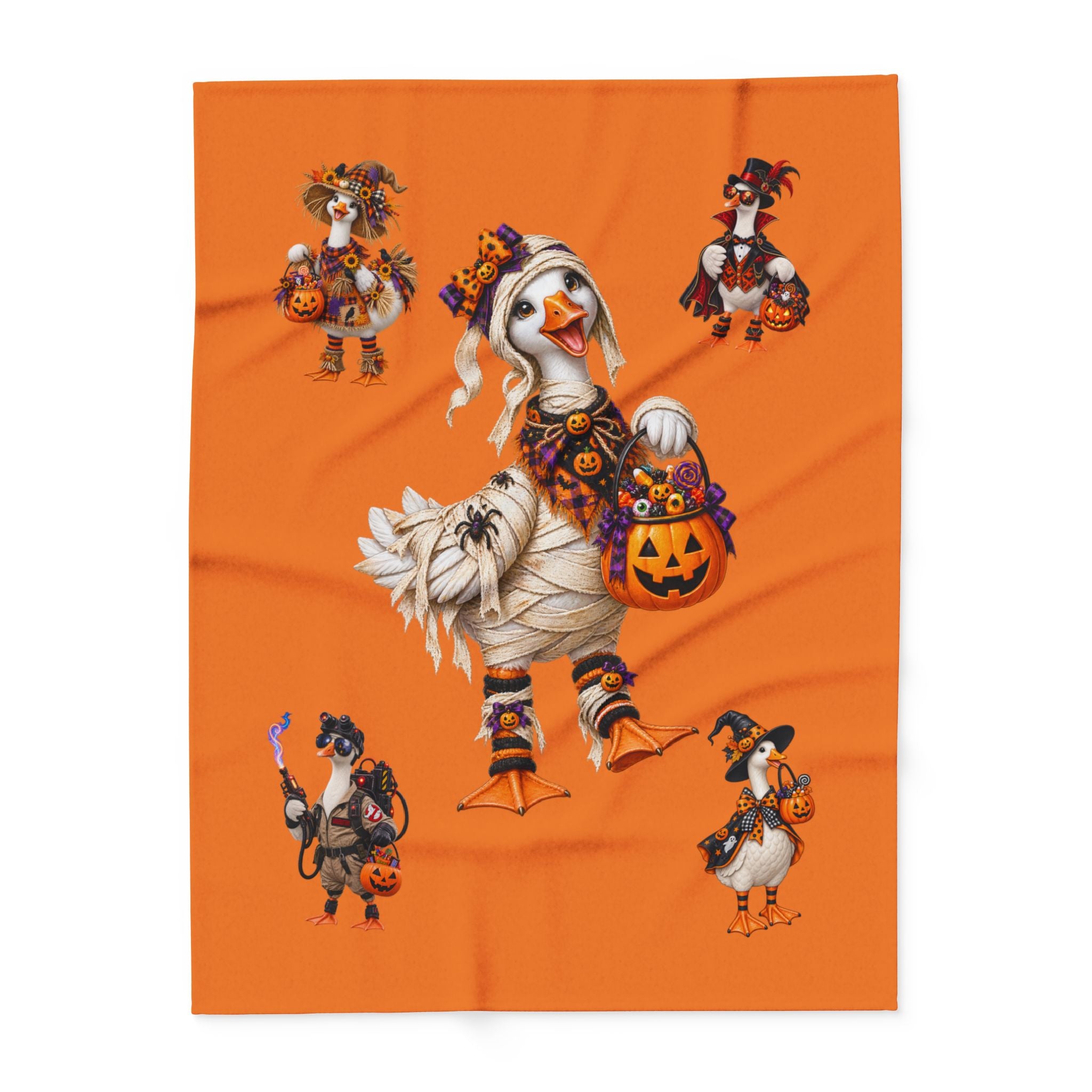 Halloween Goose Fleece Blanket