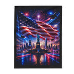 Patriotic Statue of Liberty — Cozy Fleece Blanket