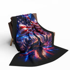Patriotic Statue of Liberty — Cozy Fleece Blanket