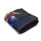 Jesus Walking on Water — Cozy Fleece Blanket
