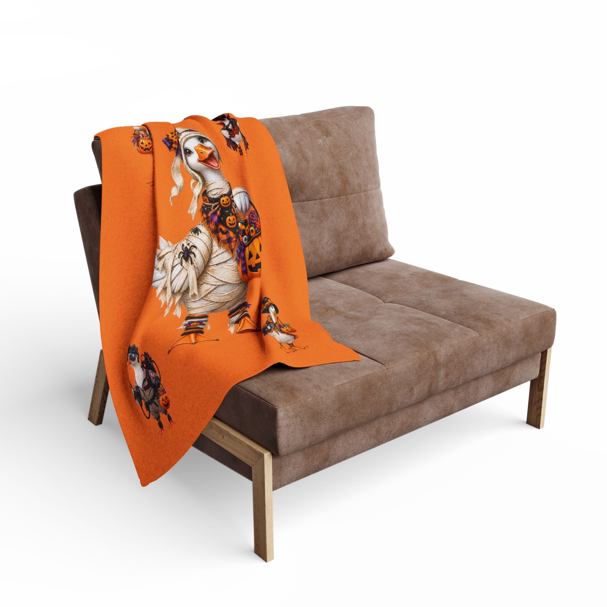 Halloween Goose Fleece Blanket