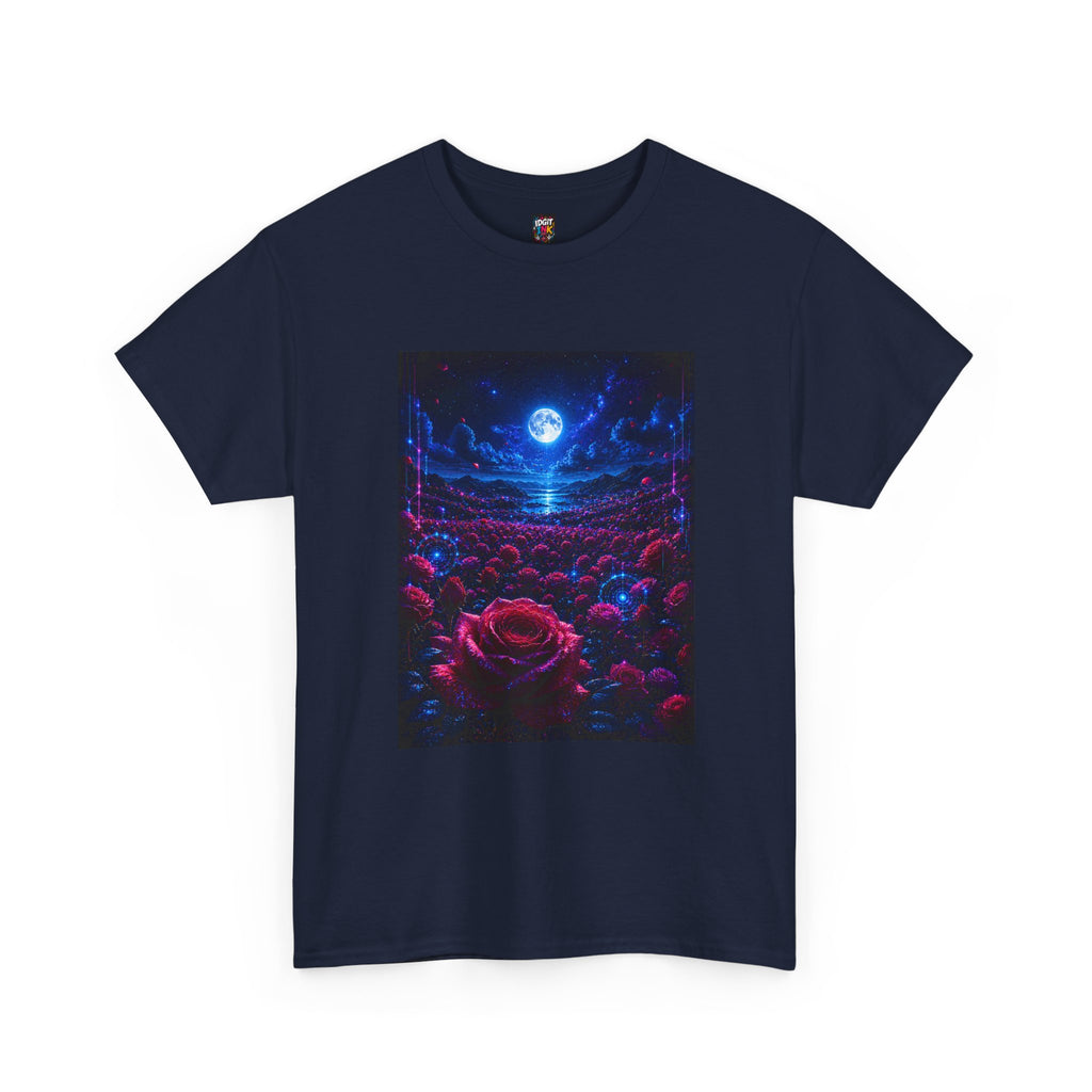 Moonlit Rose Field