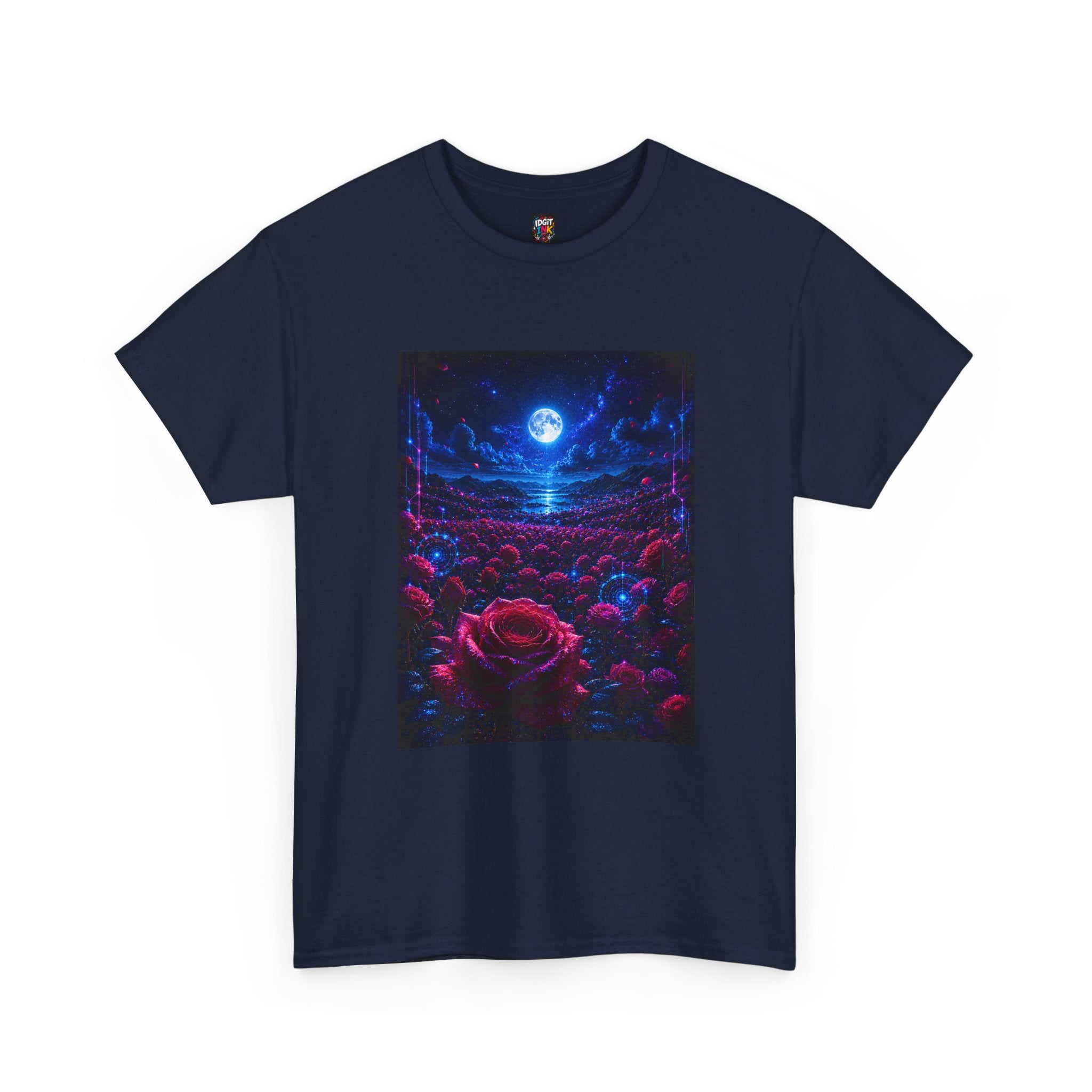 Moonlit Rose Field