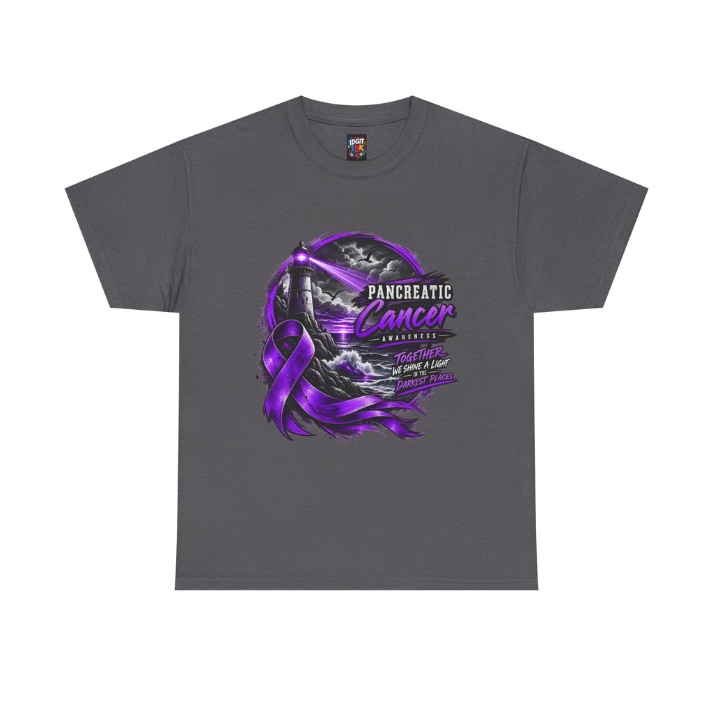 Pancreatic Cancer Awareness Purple Ribbon Support Tee
