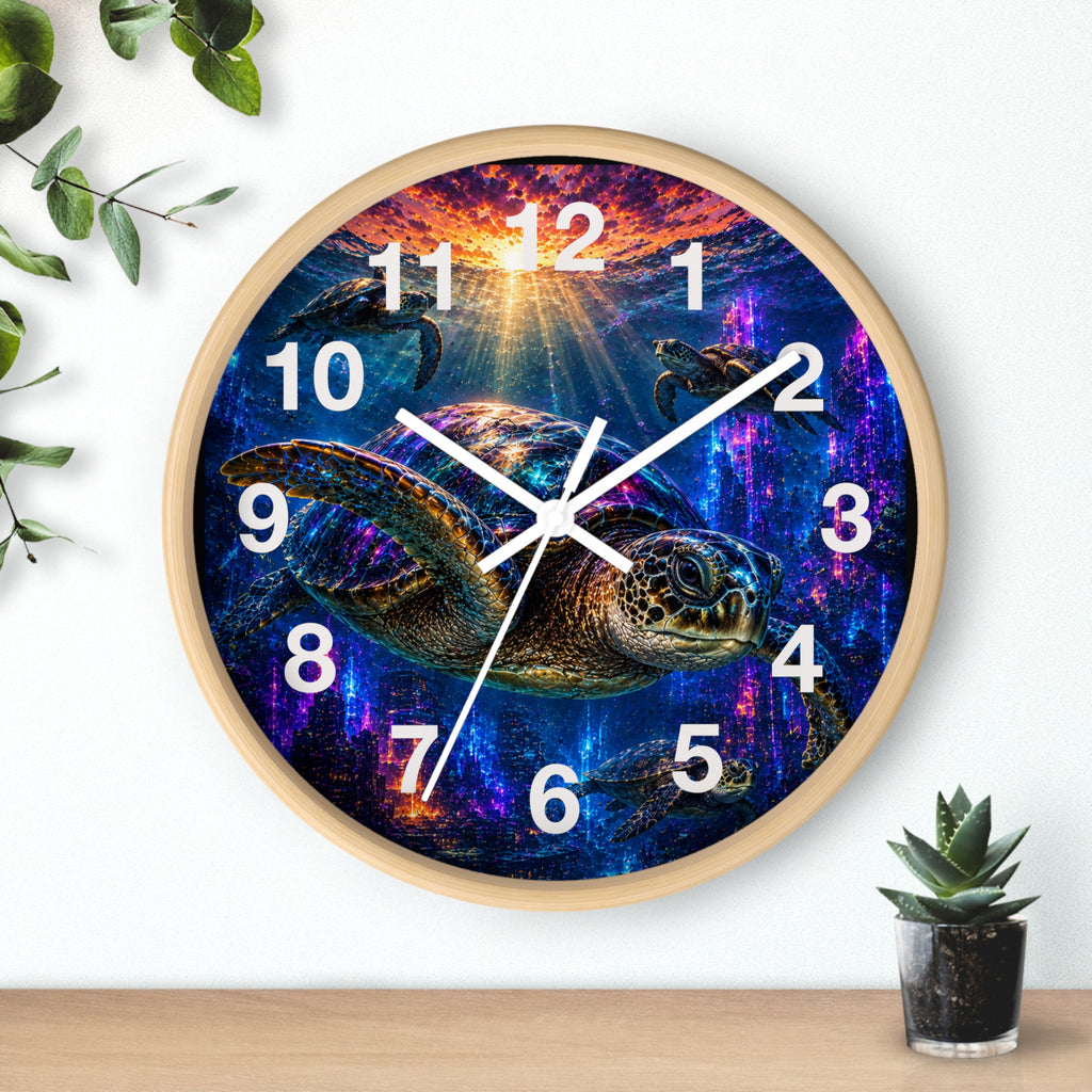 Sea Turtle Wall Clock