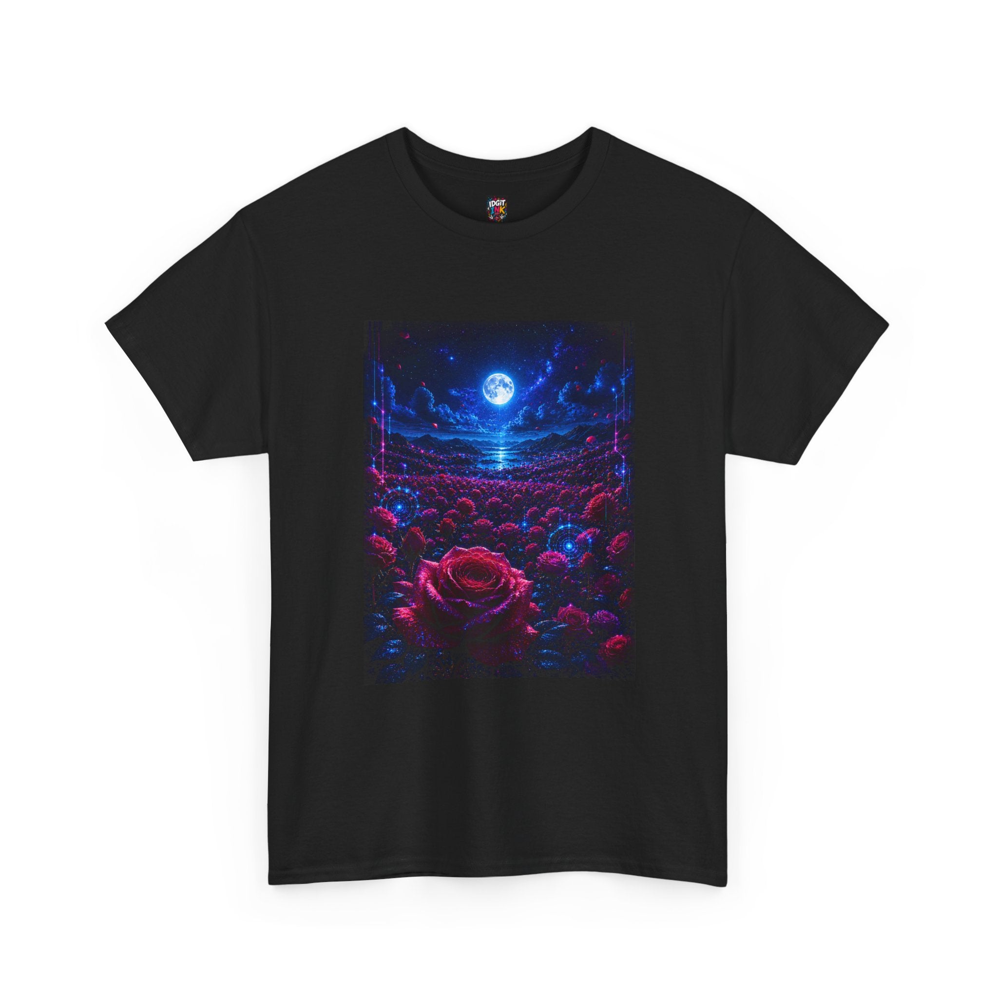 Moonlit Rose Field