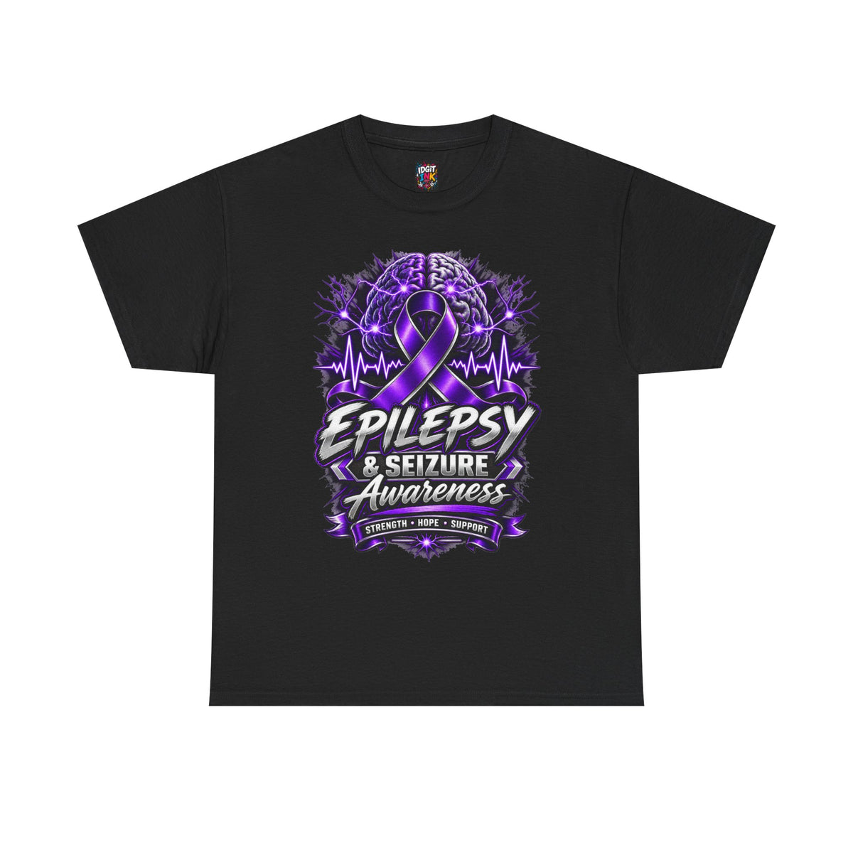Epilepsy & Seizure Awareness  Purple Ribbon Support Tee