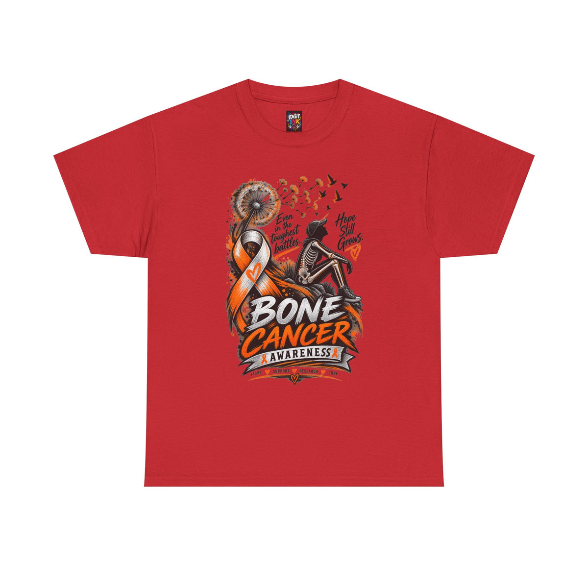 Bone Cancer Awareness Ribbon T-Shirt — Support Survivors & Hope