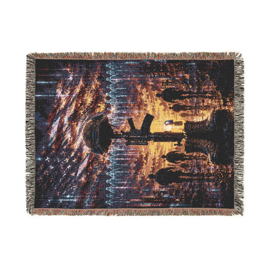 Soldier Battle Cross Woven Throw