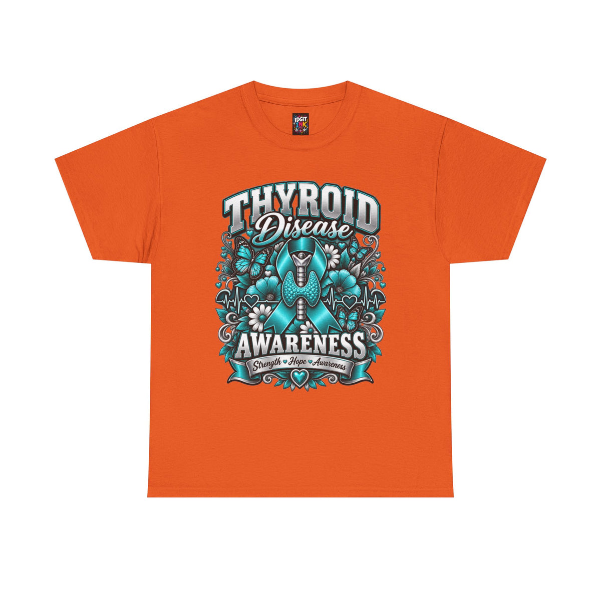 Thyroid Disease  Teal Ribbon Support T-Shirt