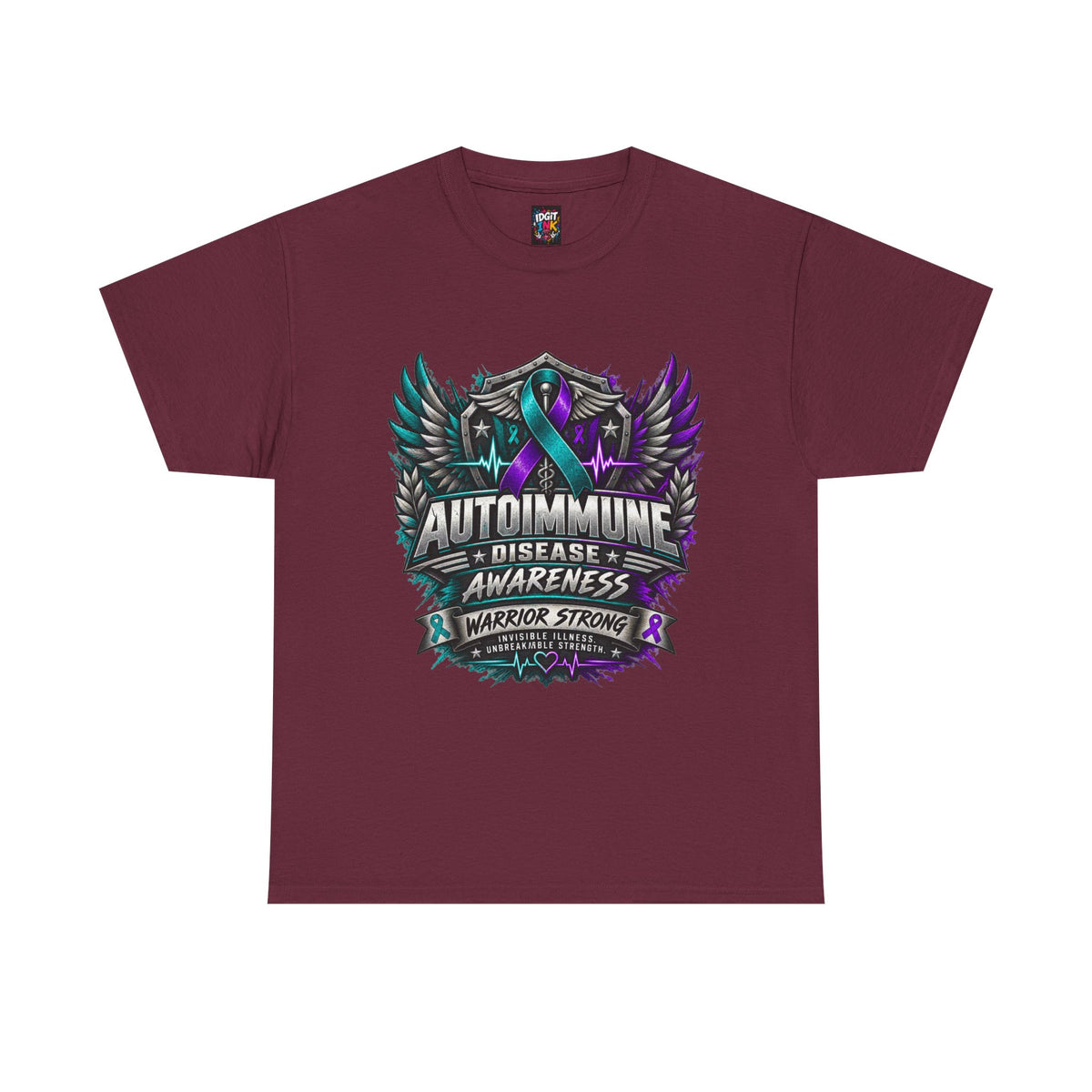 Autoimmune Disease Warrior Strong Ribbon Tee