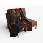 Vintage Car Sunset Fleece Blanket — Cozy Fleece Blanket