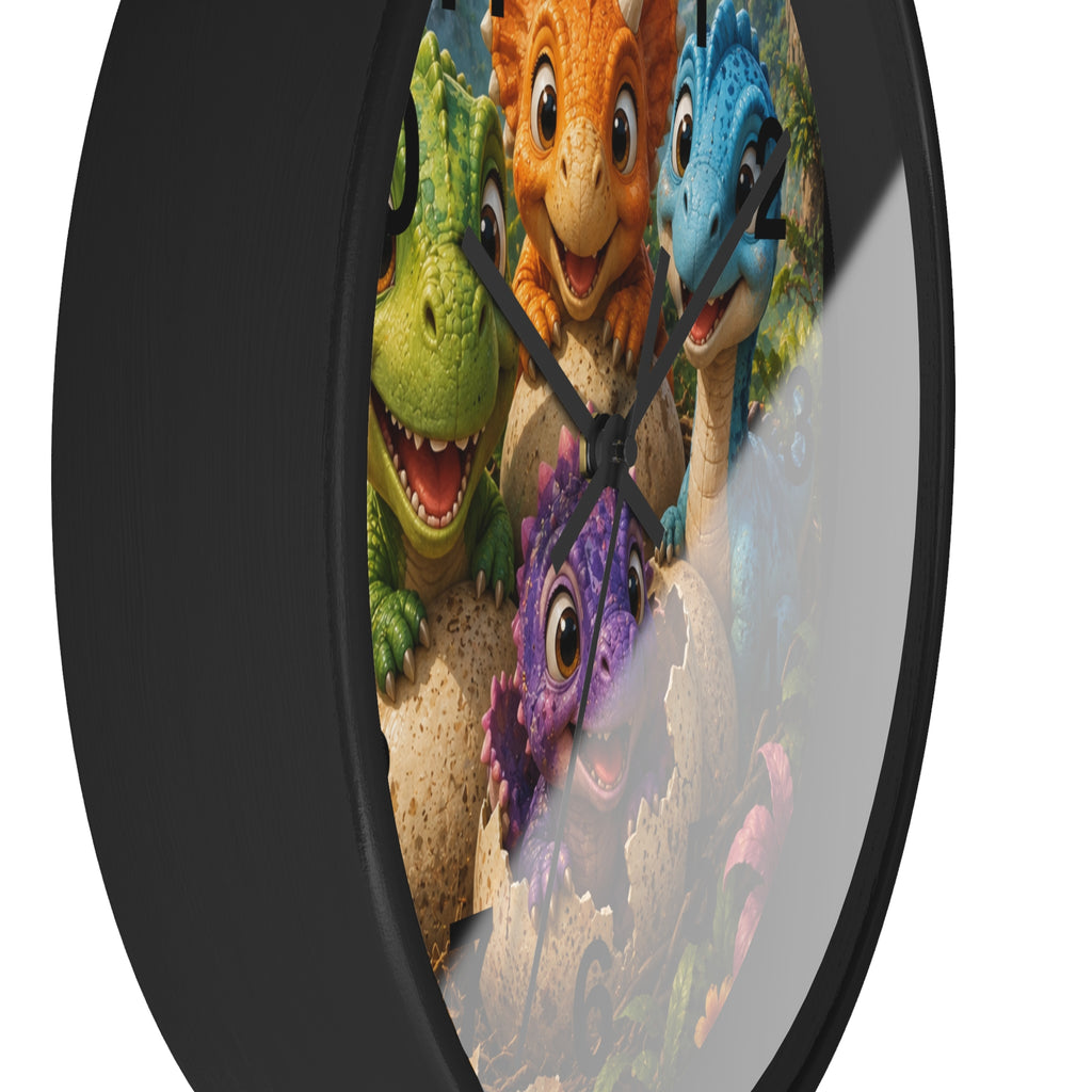 Cute Baby Dinosaurs Wall Clock