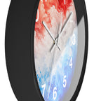 Red and Blue — Decorative Wall Clock