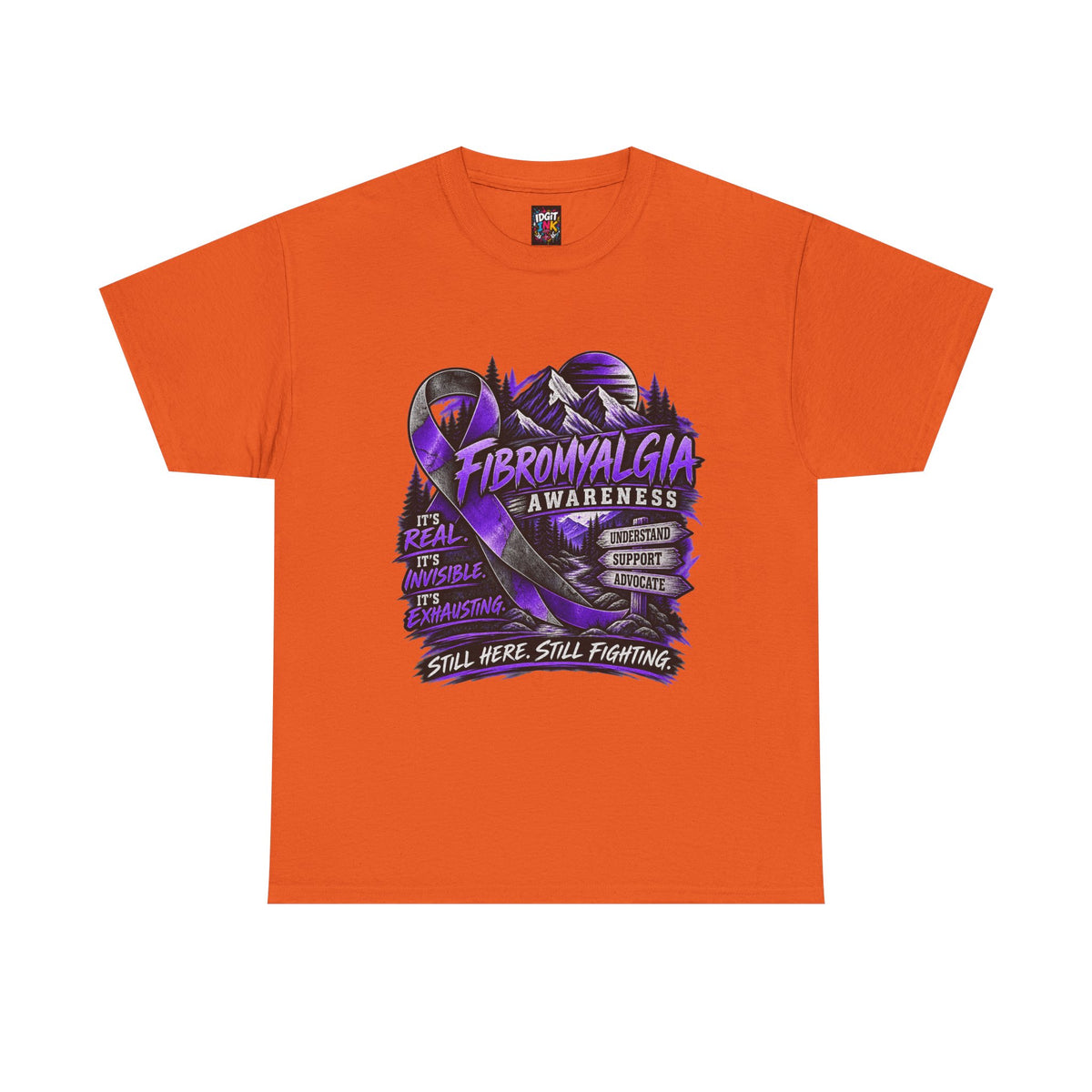 Fibromyalgia Awareness T-Shirt - Still Here Still Fighting