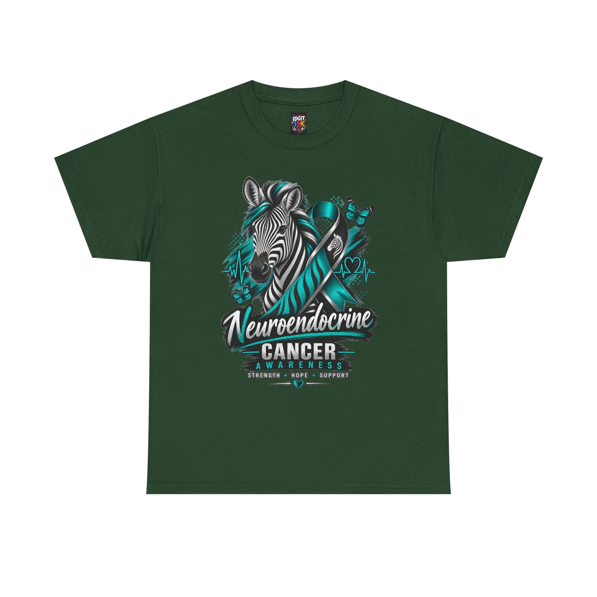 Neuroendocrine Cancer Awareness Zebra Ribbon T-Shirt