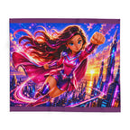 Superhero Girl Arctic — Cozy Fleece Blanket
