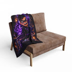 Superhero Kid Purple Energy Fleece — Cozy Fleece Blanket