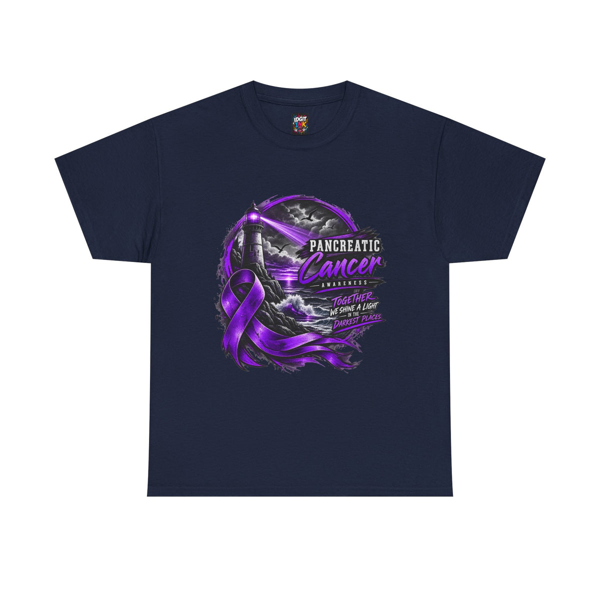 Pancreatic Cancer Awareness Purple Ribbon Support Tee