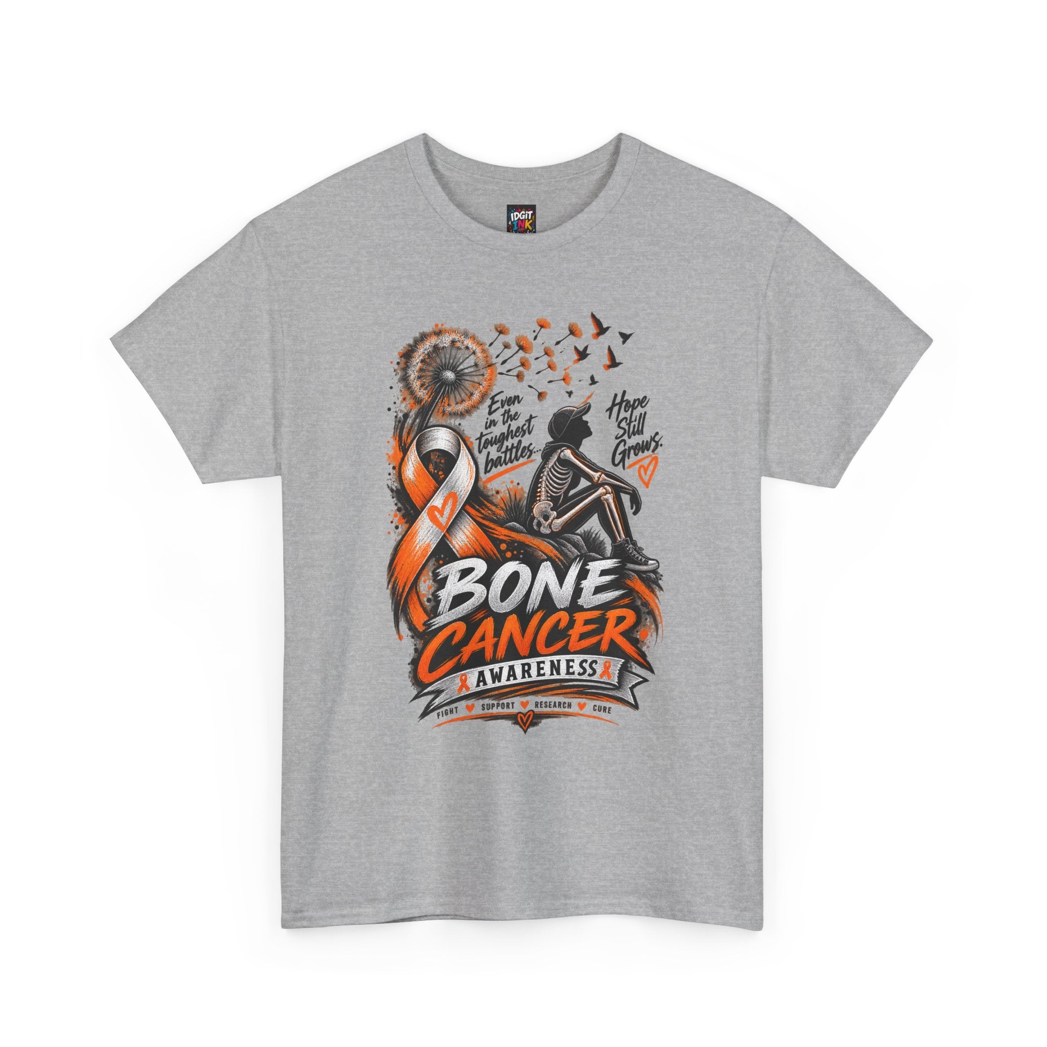 Bone Cancer Awareness Ribbon T-Shirt — Support Survivors & Hope