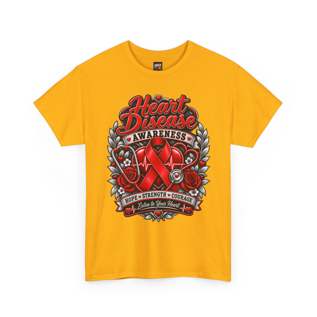 Heart Disease Awareness Hope Strength Courage