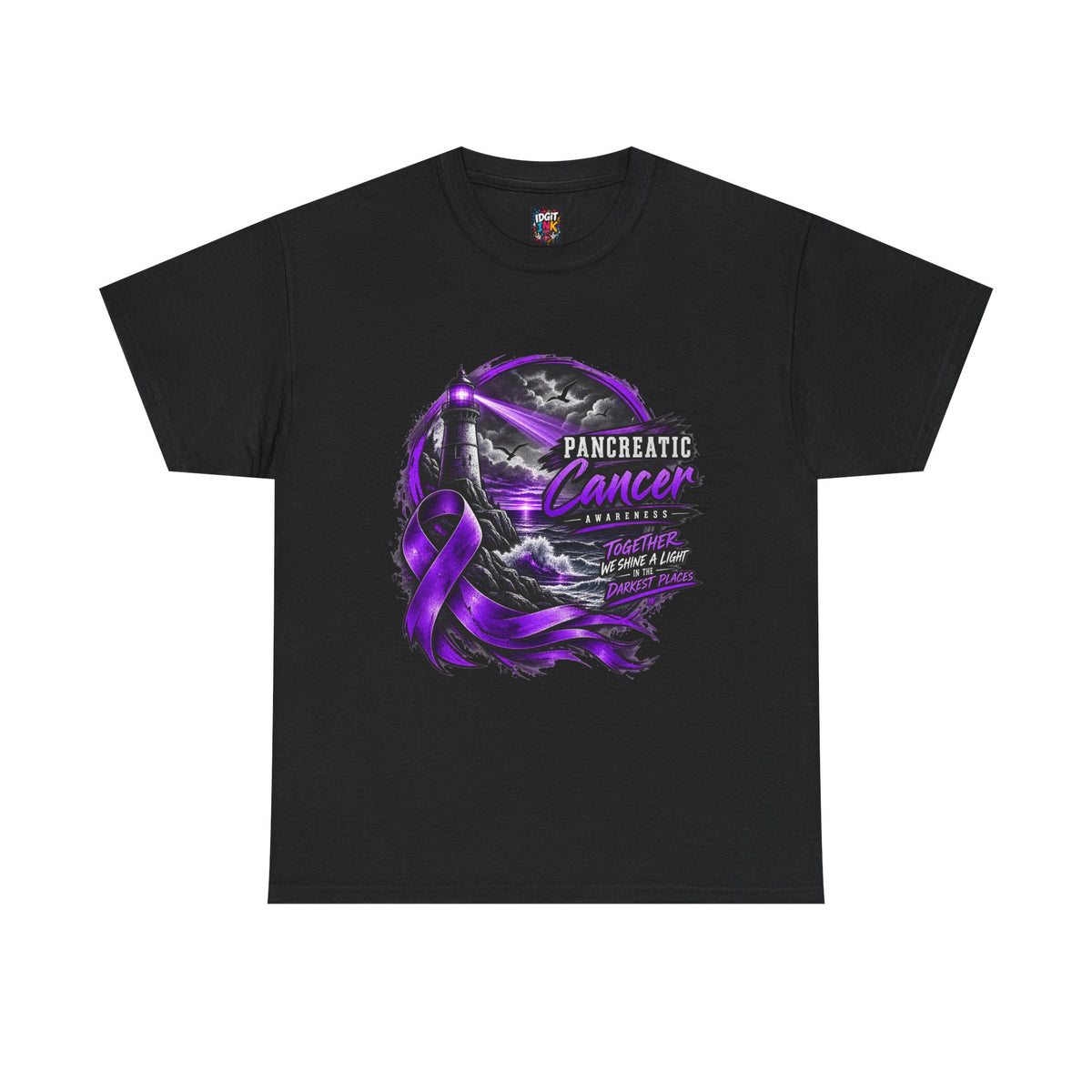 Pancreatic Cancer Awareness Purple Ribbon Support Tee