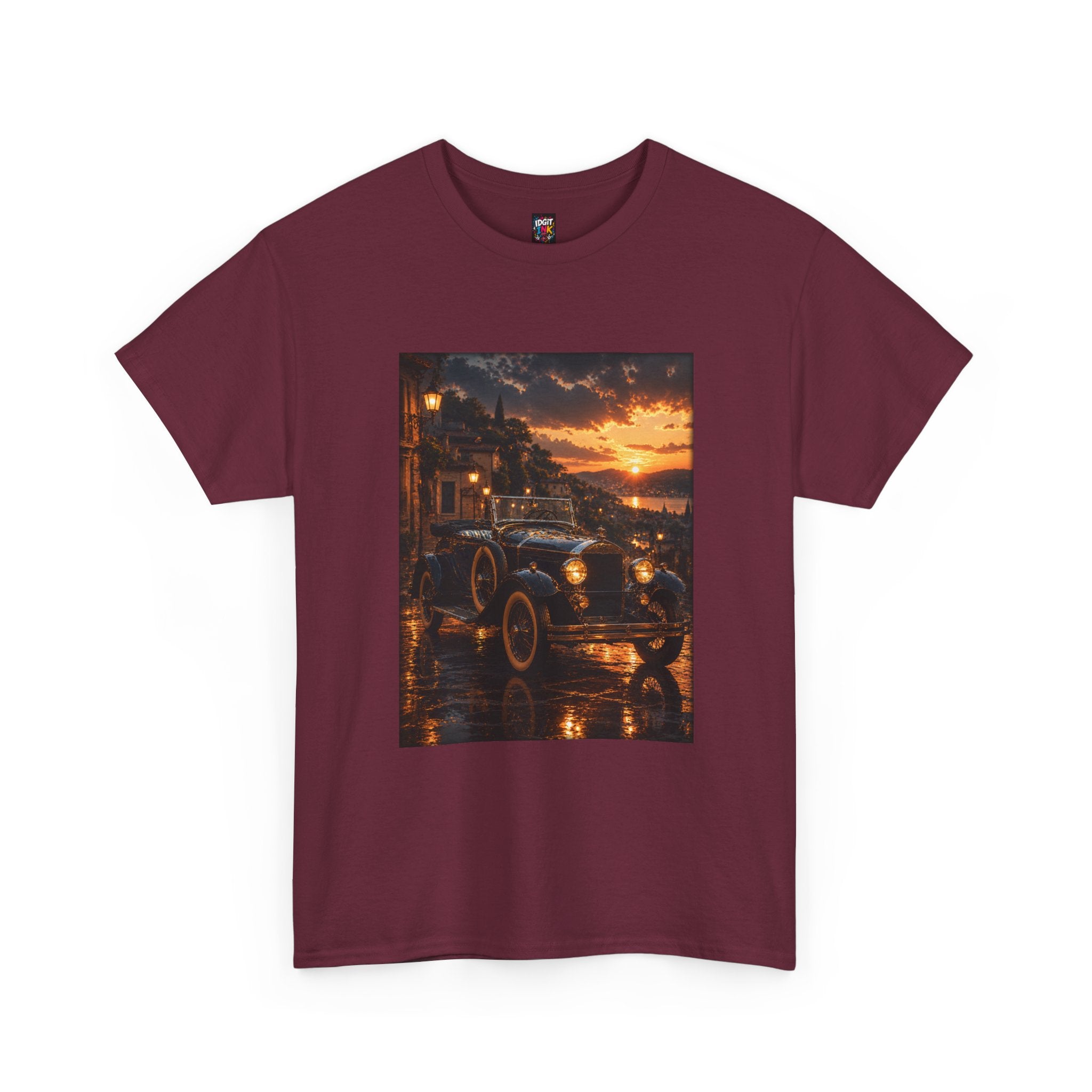 Vintage Car Sunset Tee
