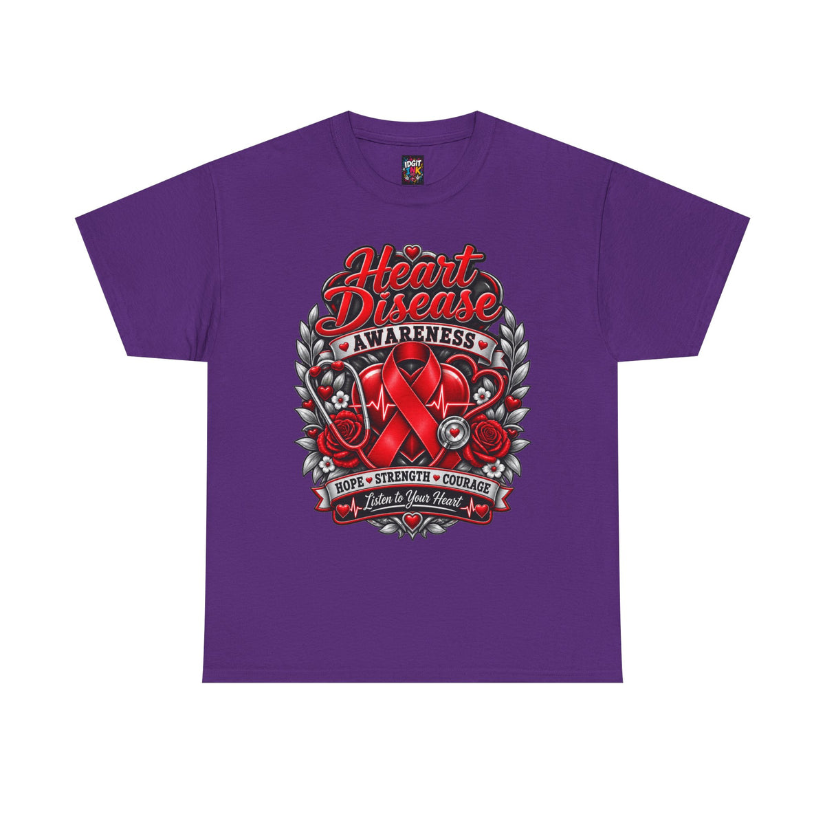 Heart Disease Awareness Hope Strength Courage