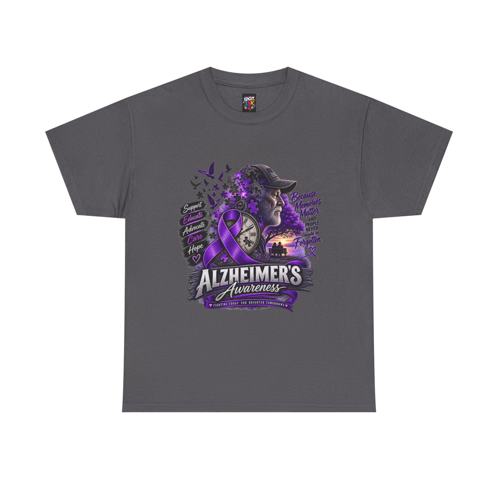 Alzheimer’s Awareness Purple Ribbon T-Shirt
