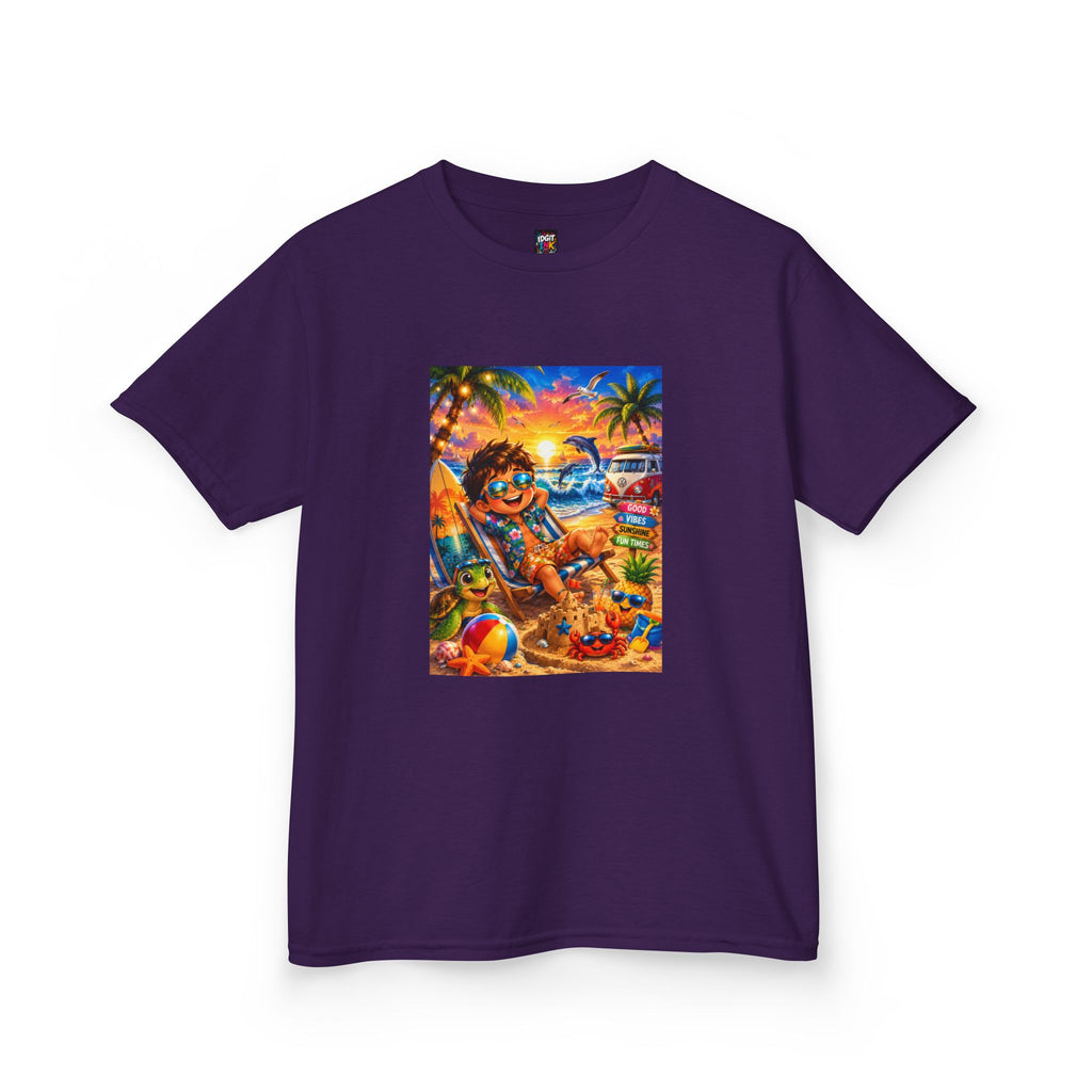 Kids Beach Sunset T-Shirt