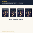 Idgit Ink ADHD Productivity digital journal — four alternate journal covers