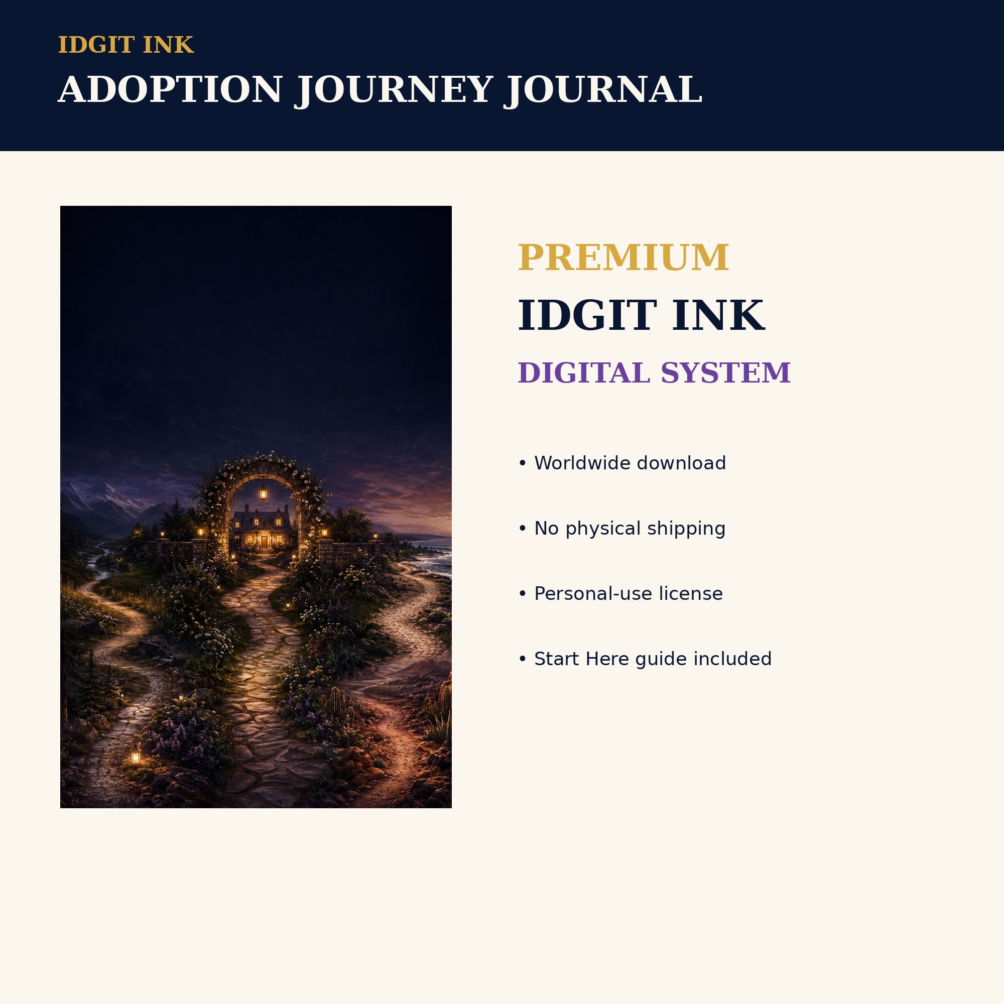 Idgit Ink Adoption Journey digital journal — 75 device wallpapers preview