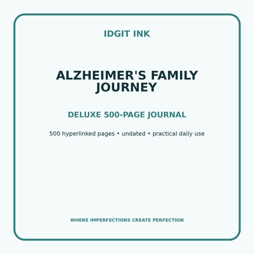 Alzheimer's Family Journey Digital Journal – Deluxe 500-Page Planner — listing image 1 of 4