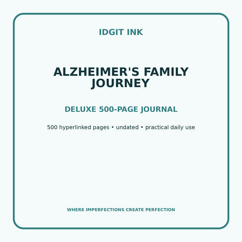 Alzheimer's Family Journey Digital Journal – Deluxe 500-Page Planner — listing image 1 of 4