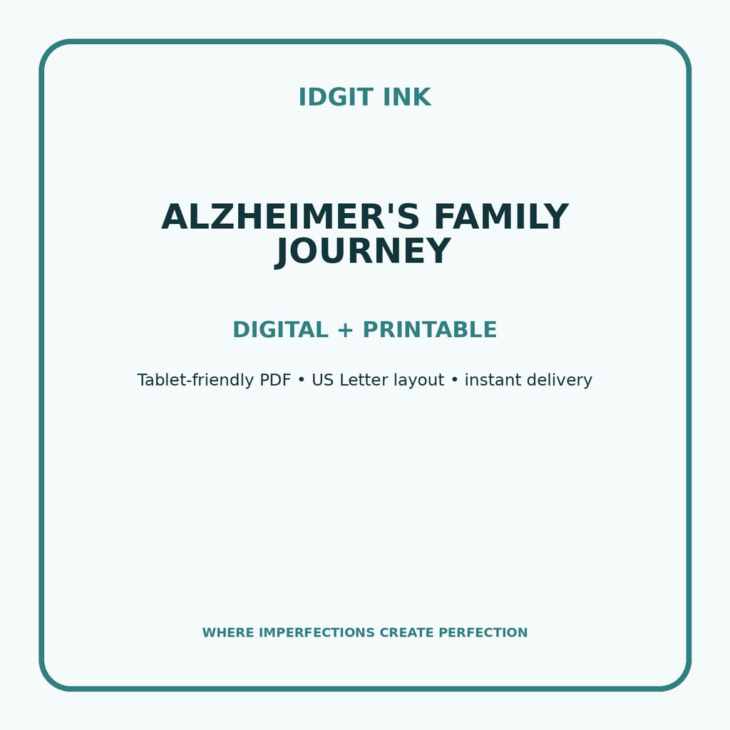Alzheimer's Family Journey Digital Journal – Deluxe 500-Page Planner — listing image 4 of 4
