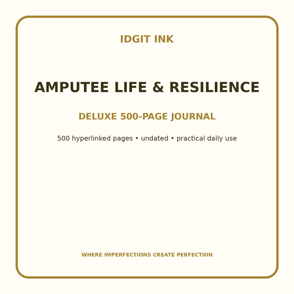 Amputee Life & Resilience Digital Journal – Deluxe 500-Page Planner — listing image 1 of 4