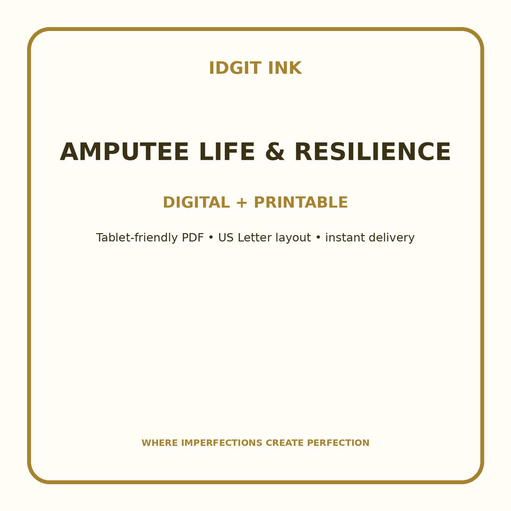 Amputee Life & Resilience Digital Journal – Deluxe 500-Page Planner — listing image 4 of 4