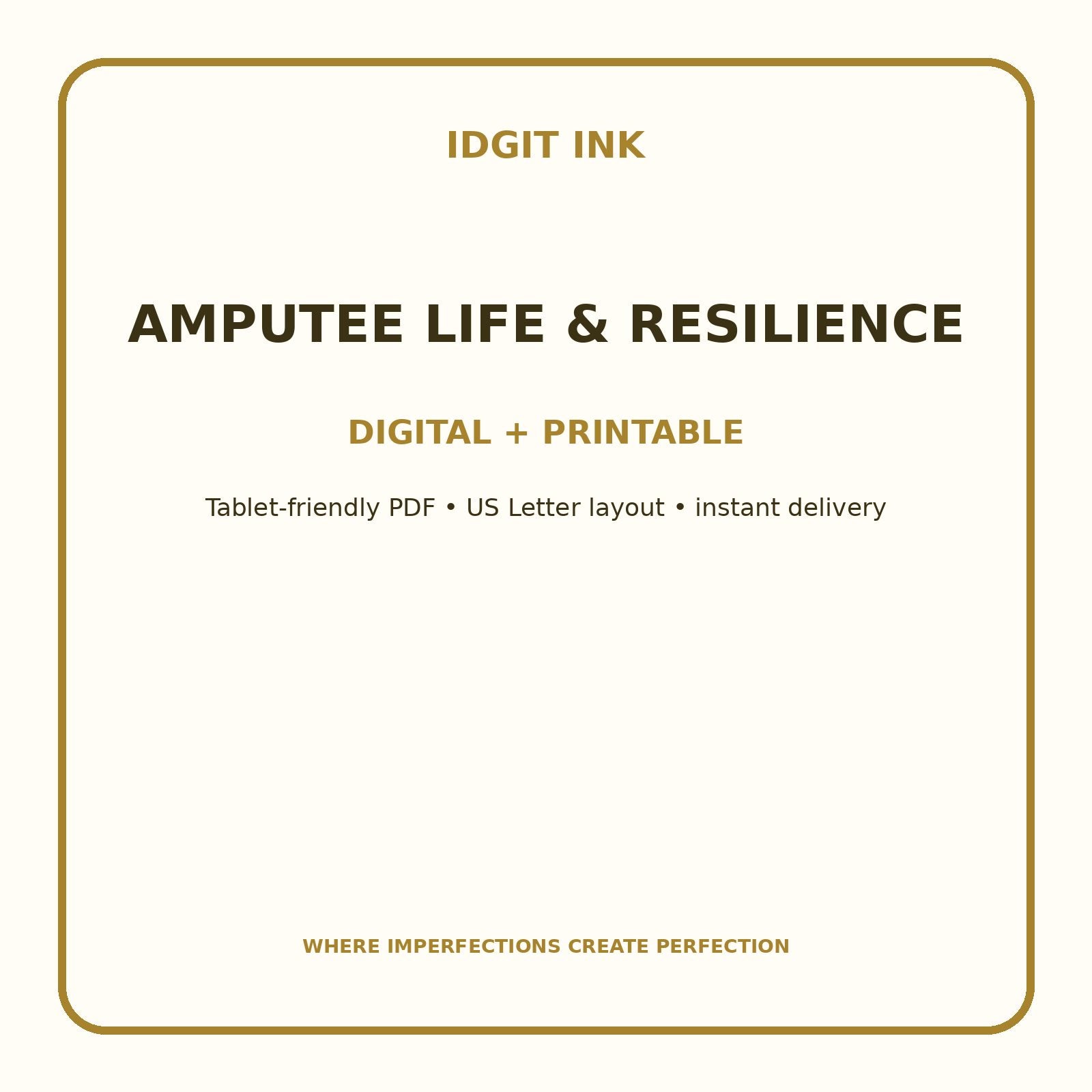 Amputee Life & Resilience Digital Journal – Deluxe 500-Page Planner — listing image 4 of 4