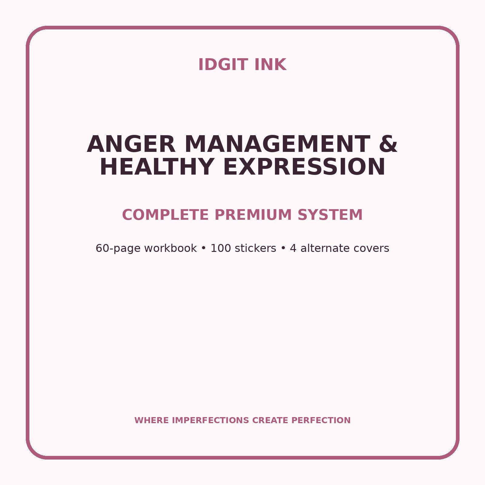Anger Management & Healthy Expression Digital Journal – Deluxe 500-Page Planner — listing image 2 of 4