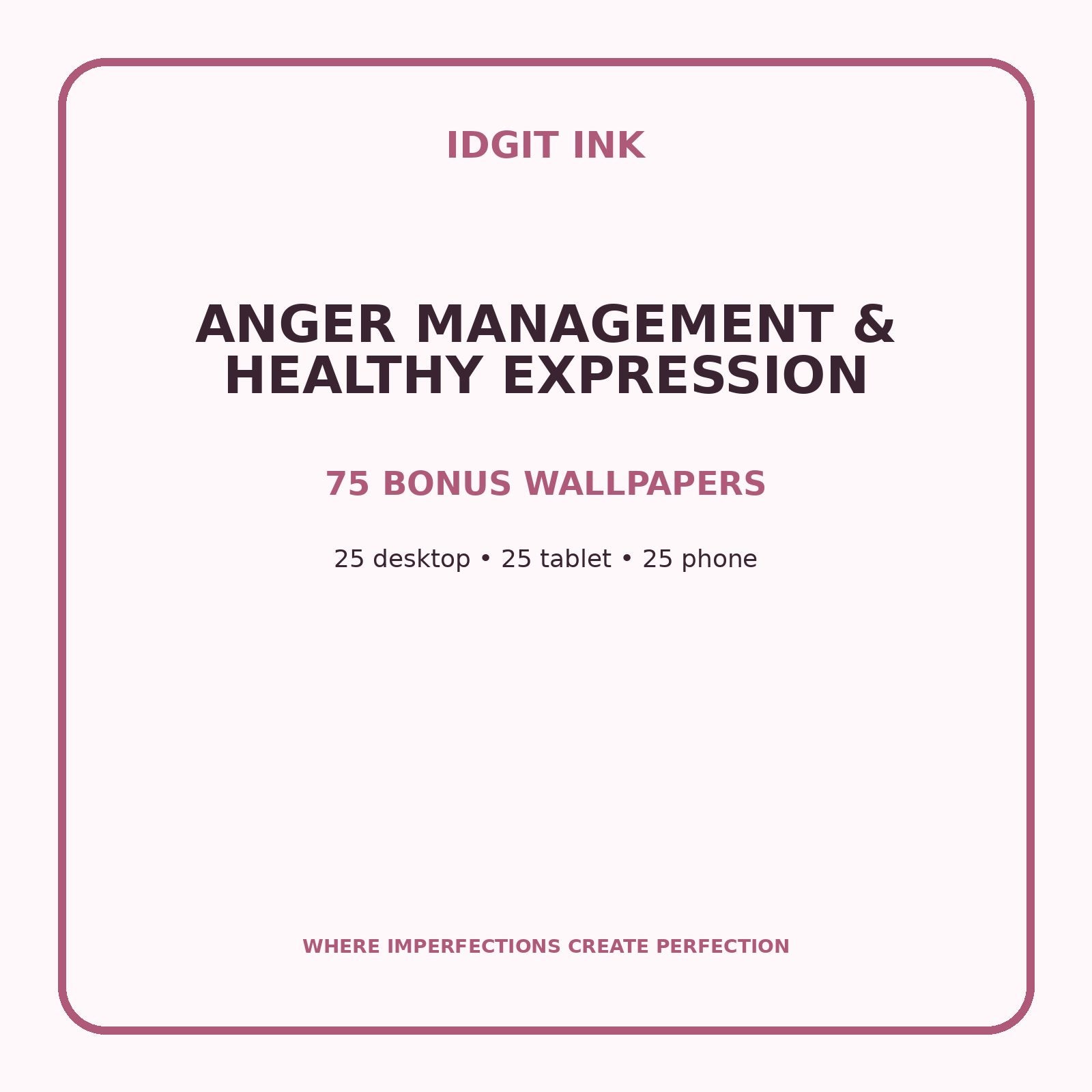 Anger Management & Healthy Expression Digital Journal – Deluxe 500-Page Planner — listing image 3 of 4