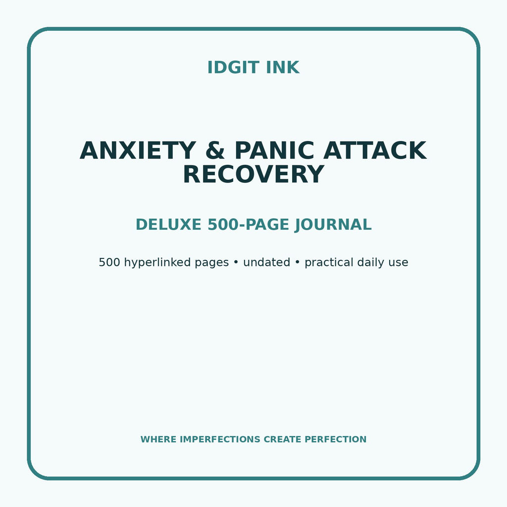 Anxiety & Panic Attack Recovery Digital Journal – Deluxe 500-Page Planner — listing image 1 of 4