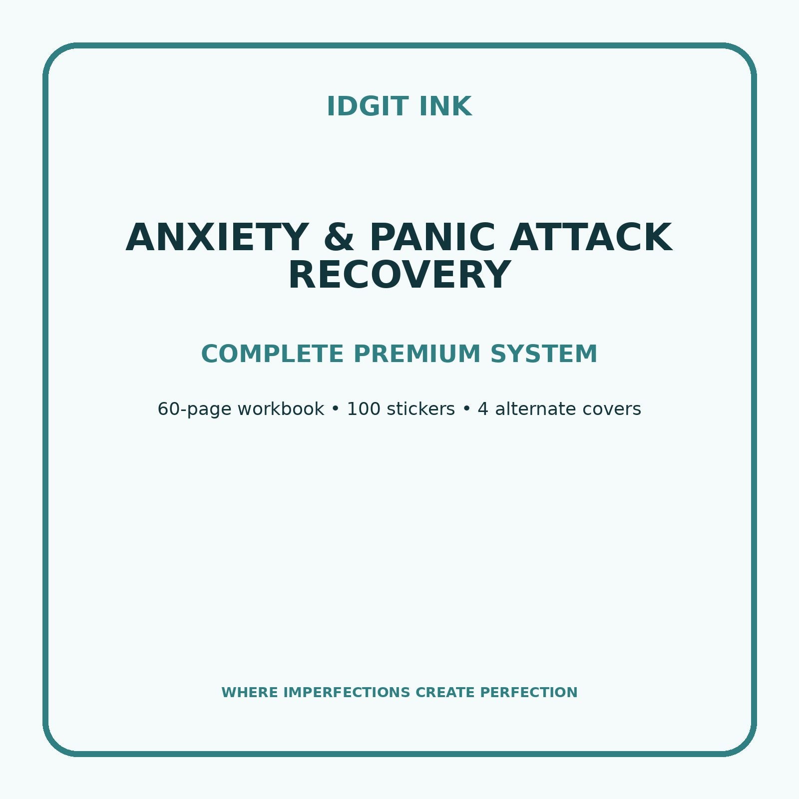 Anxiety & Panic Attack Recovery Digital Journal – Deluxe 500-Page Planner — listing image 2 of 4