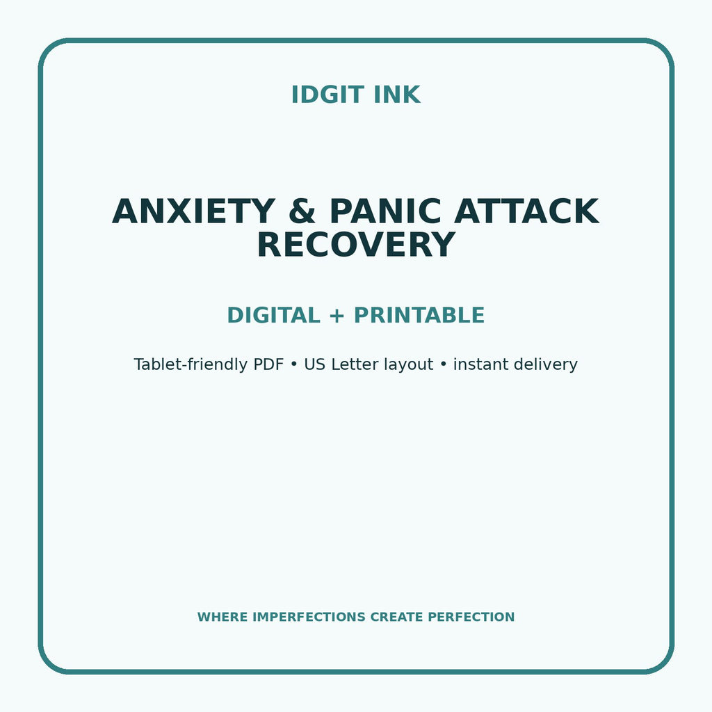 Anxiety & Panic Attack Recovery Digital Journal – Deluxe 500-Page Planner — listing image 4 of 4