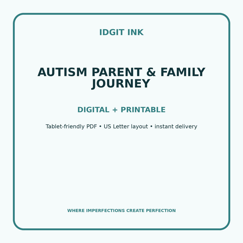 Autism Parent & Family Journey Digital Journal – Deluxe 500-Page Planner — listing image 4 of 4