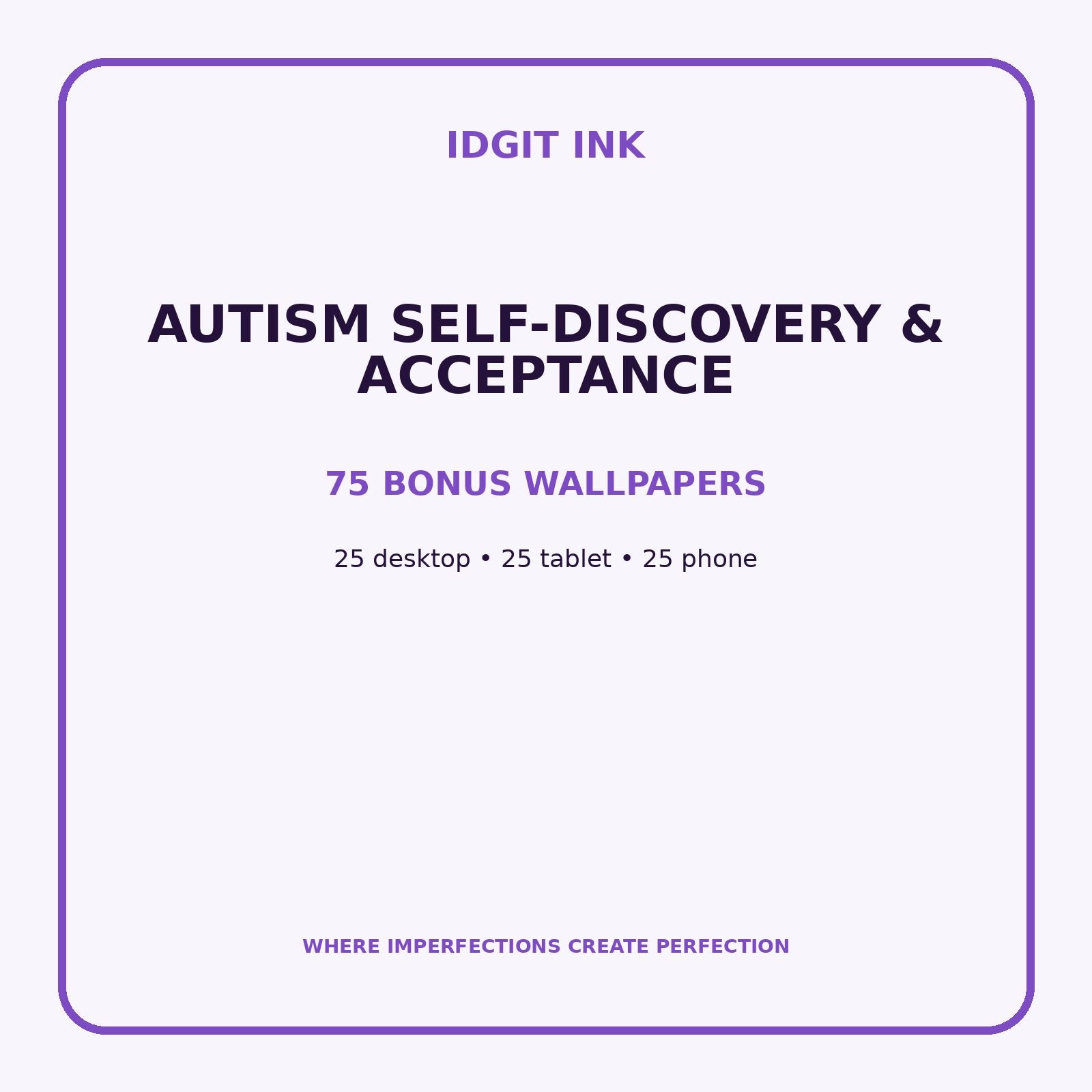 Autism Self-Discovery & Acceptance Digital Journal – Deluxe 500-Page Planner — listing image 3 of 4